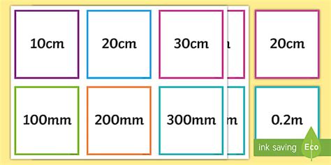 Length Equivalents Matching Cards | Converting Units