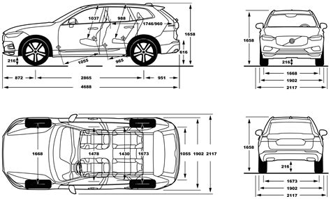 Volvo Xc60 2024 Interior Dimensions - Lissy Phyllys