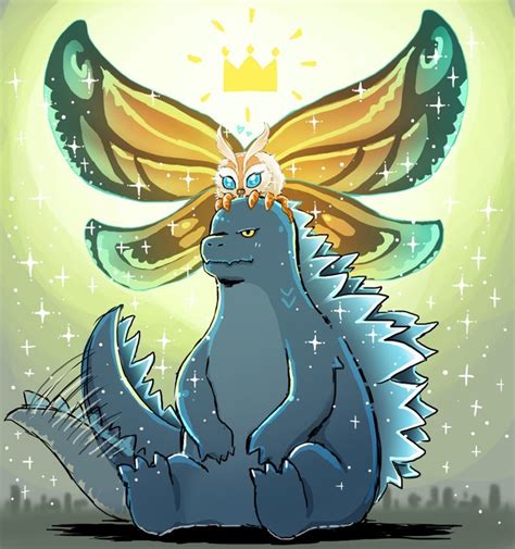 Cute Crown | Godzilla comics, Godzilla, Kaiju art