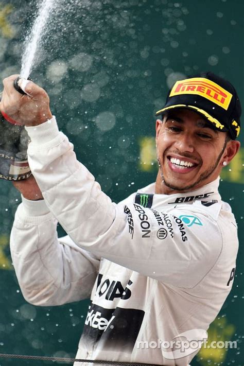 Race winner Lewis Hamilton Mercedes AMG F1 celebrates with the ...