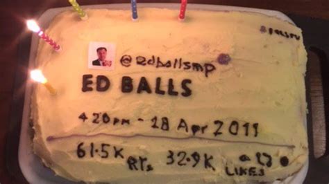 Ed Balls bakes a cake to celebrate infamous Twitter mishap | ITV News