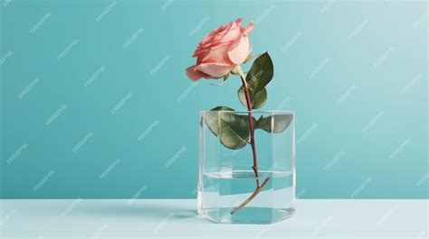 Premium AI Image | Rose flower in vase Illustration AI GenerativexA