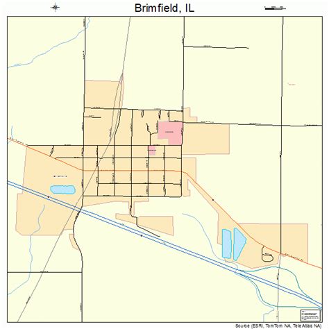 Brimfield Illinois Street Map 1708303