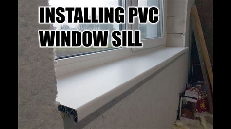 PVC Window Sill Moulding Instalation How to DIY - YouTube