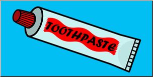 Clip Art: Toothpaste Tube Color 2 – Abcteach