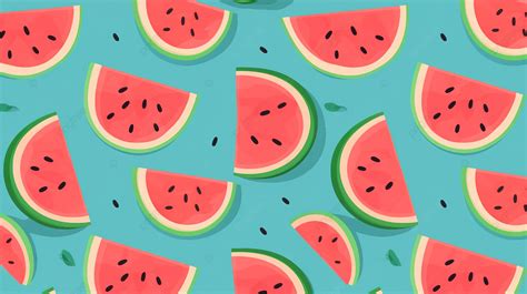 Watermelon Juice A Vibrant Seamless Vector Pattern Of Refreshing Fruit Background, Watermelon ...