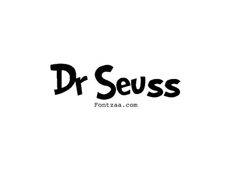 Dr Seuss Font - Fontzaa - Exclusive Fonts Library