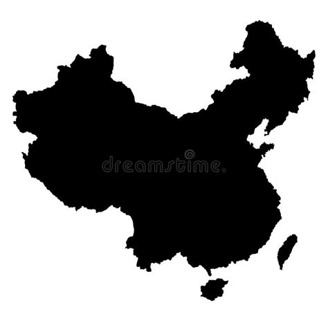 China silhouette. stock illustration. Illustration of land - 114010071