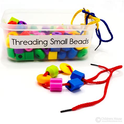 Threading Small Beads - Childrens House Montessori Materials