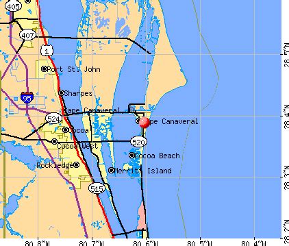 Port Canaveral Map Florida | Time Zones Map