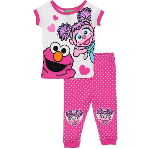 Sesame Street Elmo and Abby Cadabby Baby Girls Pajamas 21SS217VSL ...