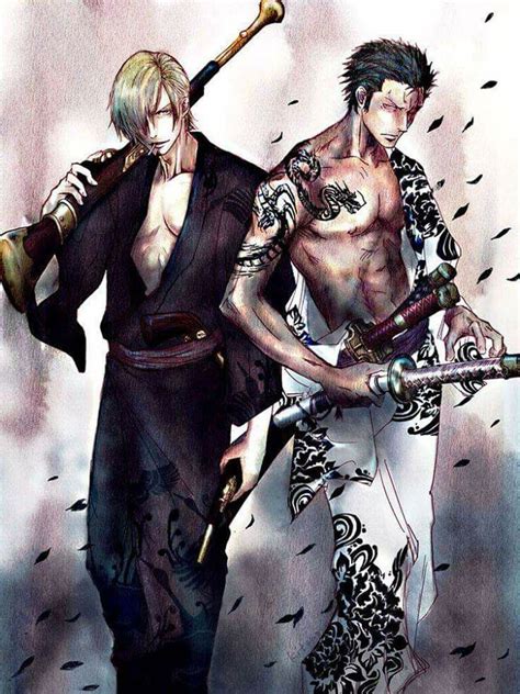 Zoro and Sanji in kimono - One Piece Fan Art (42734695) - Fanpop