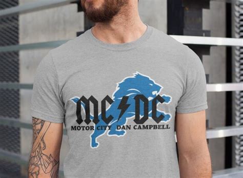 MCDC Tee Motor City Tee Detroit Lions Fan Dan Campbell Tee - Etsy