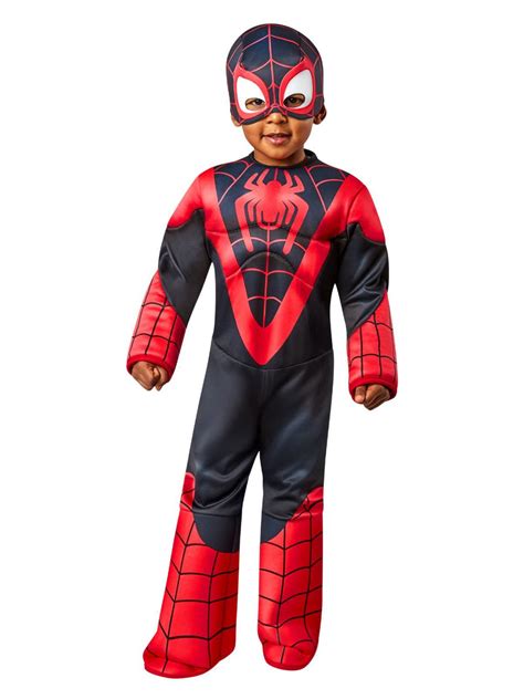 Miles Morales Spider-Man Costume for Toddlers - Marvel Spidey & His Am | Costume World NZ