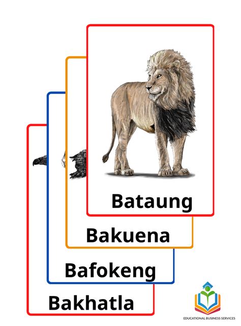 Basotho Clans and Totems Sesotho Learning Flashcards - EBS