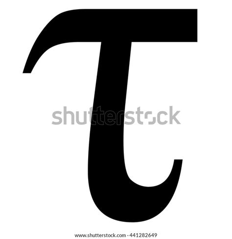 Tau Greek Letter Tau Symbol Vector Stock Vector (Royalty Free ...