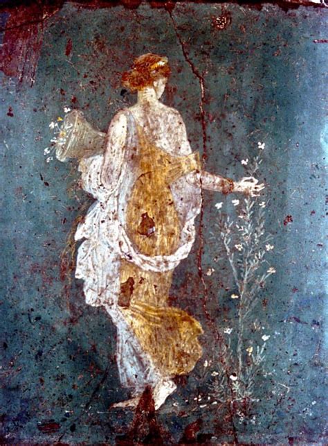 woman picking flowers Fresco, Hellenistic Art, Art Romain, Framed Floral Prints, Pompeii And ...