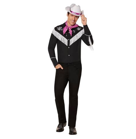 Barbie Movie 2023 Ken Costume - Cowboy Black And White Ken Cosplay ...