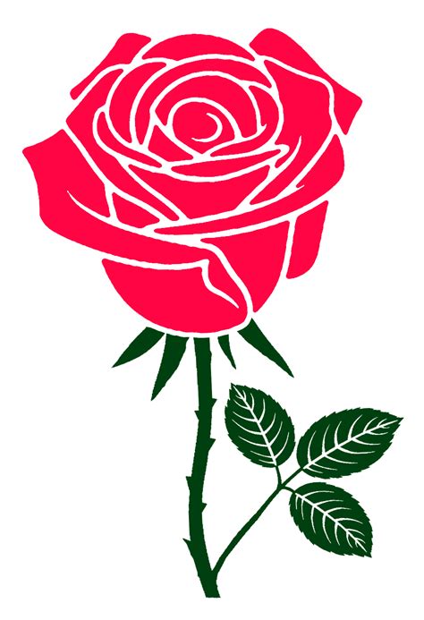 Rose silhouette clipart | Clipart Nepal