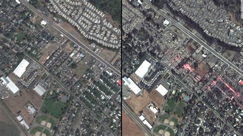 Oregon fires: Satellite images show Phoenix and Talent have been nearly ...