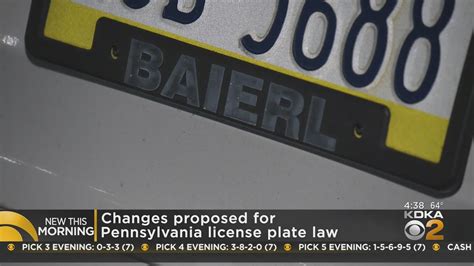 Change proposed for new Pennsylvania license plate law - YouTube