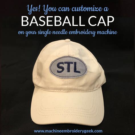 How to embroider on a baseball cap - Machine Embroidery Geek