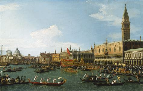 The Bucintoro - Canaletto. Museo Nacional Thyssen-Bornemisza