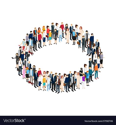 Business people circle concept of society Vector Image