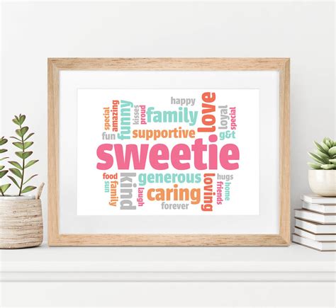 Personalised Word Art Print By Over & Over