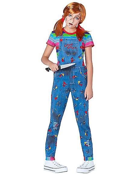 Kids Chucky Overalls Costume - The Signature Collection - Spirithalloween.com