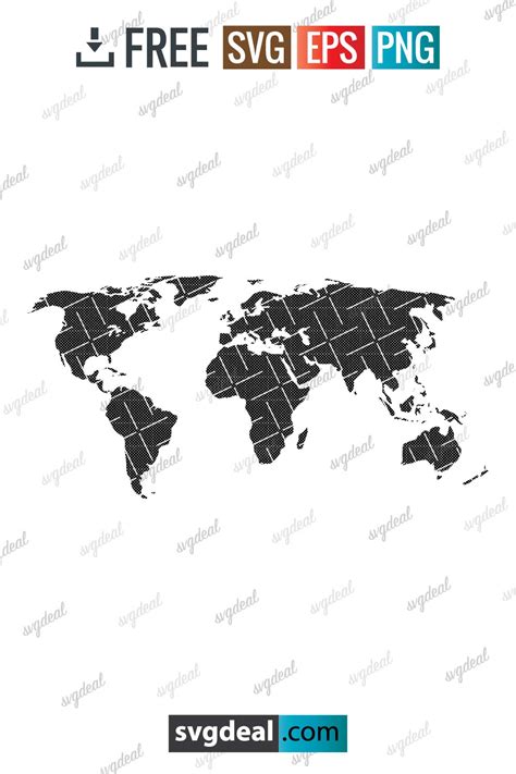 Dotted World Map Svg - Free SVG Files