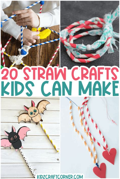 20 Fun Straw Craft Ideas for Kids - Kidz Craft Corner