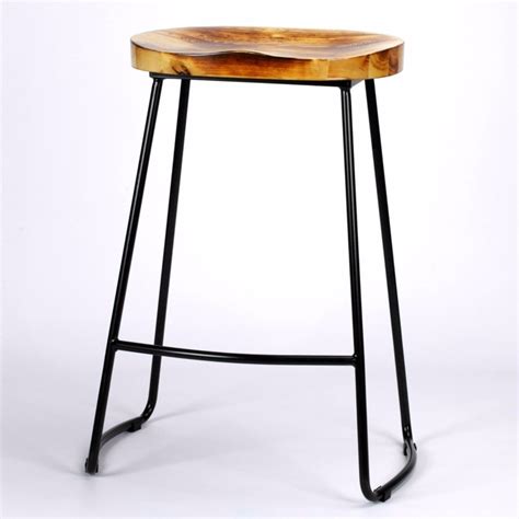 Industrial Tractor Seat Style Metal Bar Stool Furniture - La Maison Chic Luxury Interiors