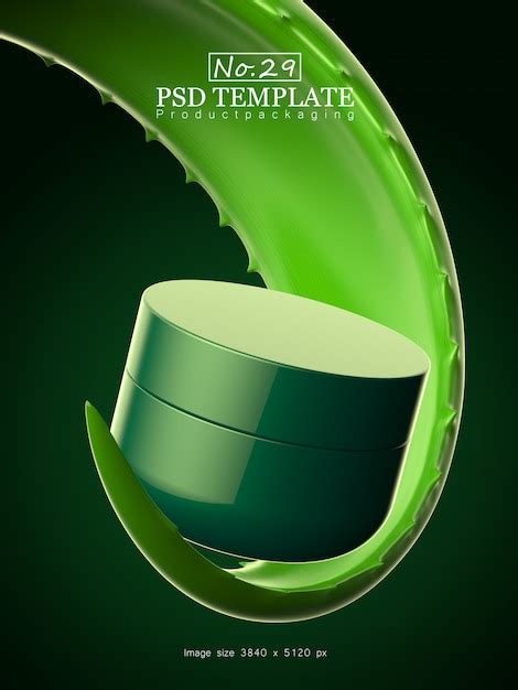 Premium PSD | Product packaging psd template