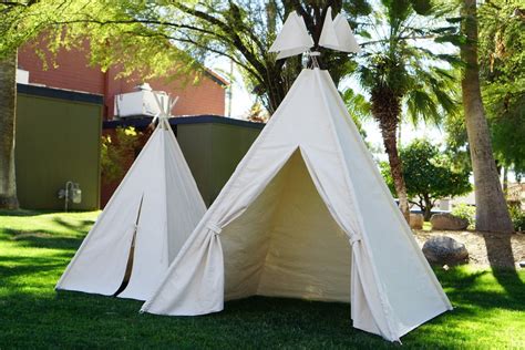 XL/XXL original teepee, 8ft kids Teepee, large tipi, Play tent, wigwam or playhouse with canvas ...