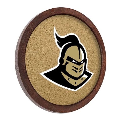 UCF Knights: Mascot - Faux Barrel Framed Cork Board - Color Logo