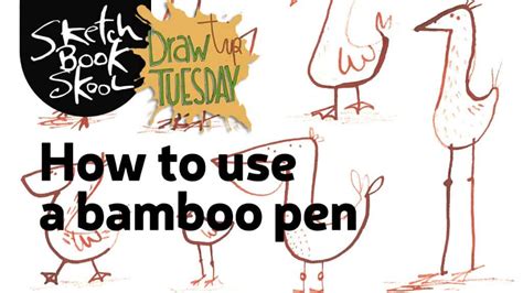 How to Use a Bamboo Pen | Sketchbook Skool