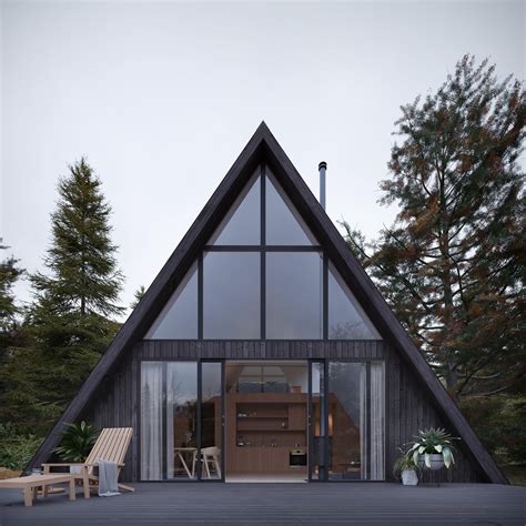 A-Frame House Plans - Download Small House Plans - Den