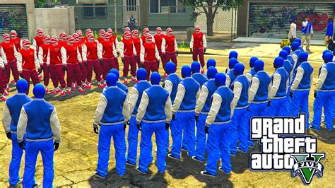 GTA 5 ONLINE - BLOODS VS CRIPS | Doovi