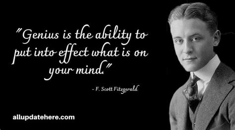 F. Scott Fitzgerald Quotes On Love, Life, Intelligence, Beauty, Death