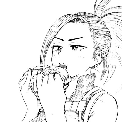 Momo Yaoyorozu Coloring Page