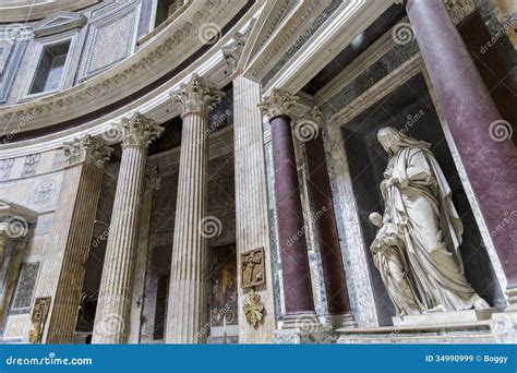 Pantheon In Rome, Italy Royalty Free Stock Images - Image: 34990999