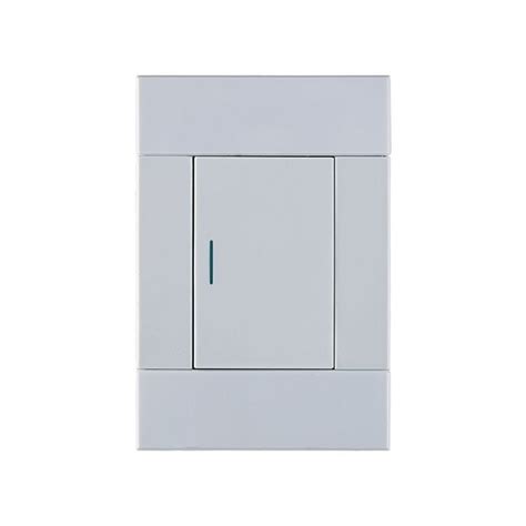 Veti 2 White 1-Lever 1-Way Light Switch 2x4 2VW1111 | Chamberlain