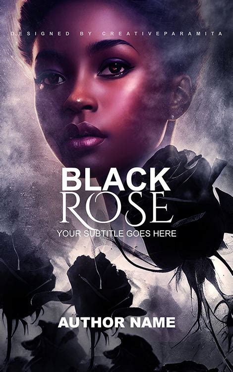 Black rose Premade book cover