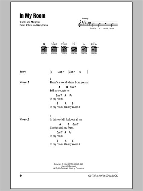 In My Room by The Beach Boys - Guitar Chords/Lyrics - Guitar Instructor