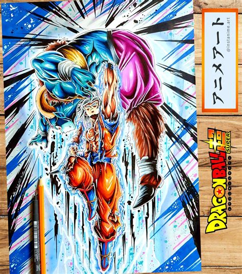 Here is my latest artwork of Goku MUI vs Moro Fusion completed with a ...