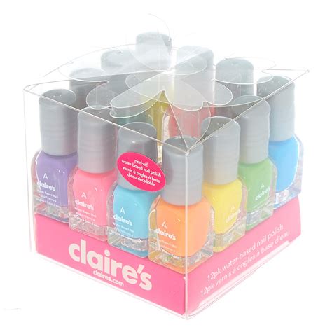 Neon Mini Water Based Nail Polish Set - 12 Pack | Claire's