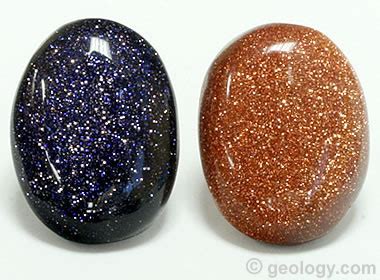 Goldstone: A glittering colored glass in red, blue, green and purple