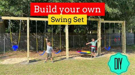 Build Your Own Swing Set - Step by Step - YouTube