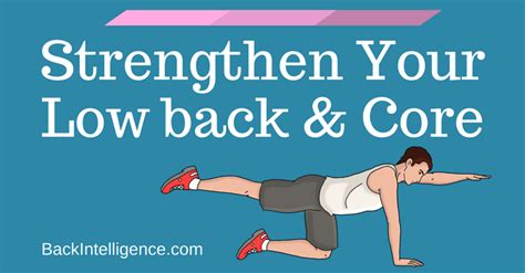 6 Exercises to strengthen lower back and core muscles
